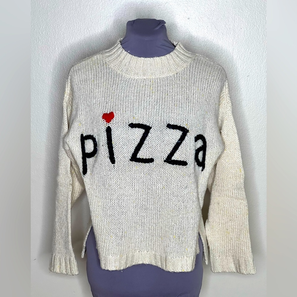 Wildfox Pizza Knit Sweater size S